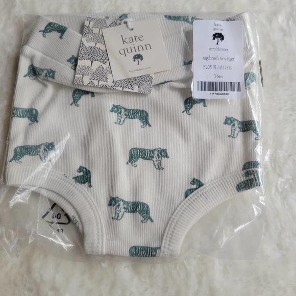 KATE QUINN Sagebrush Tiny Tiger Retro Bloomer 3-6M - Picture 1 of 1